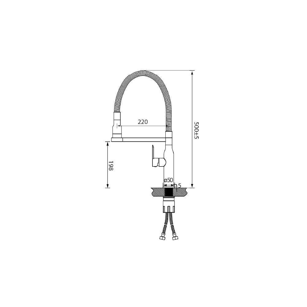 PSM189 Professional Kitchen Sink Mixer - Image 3