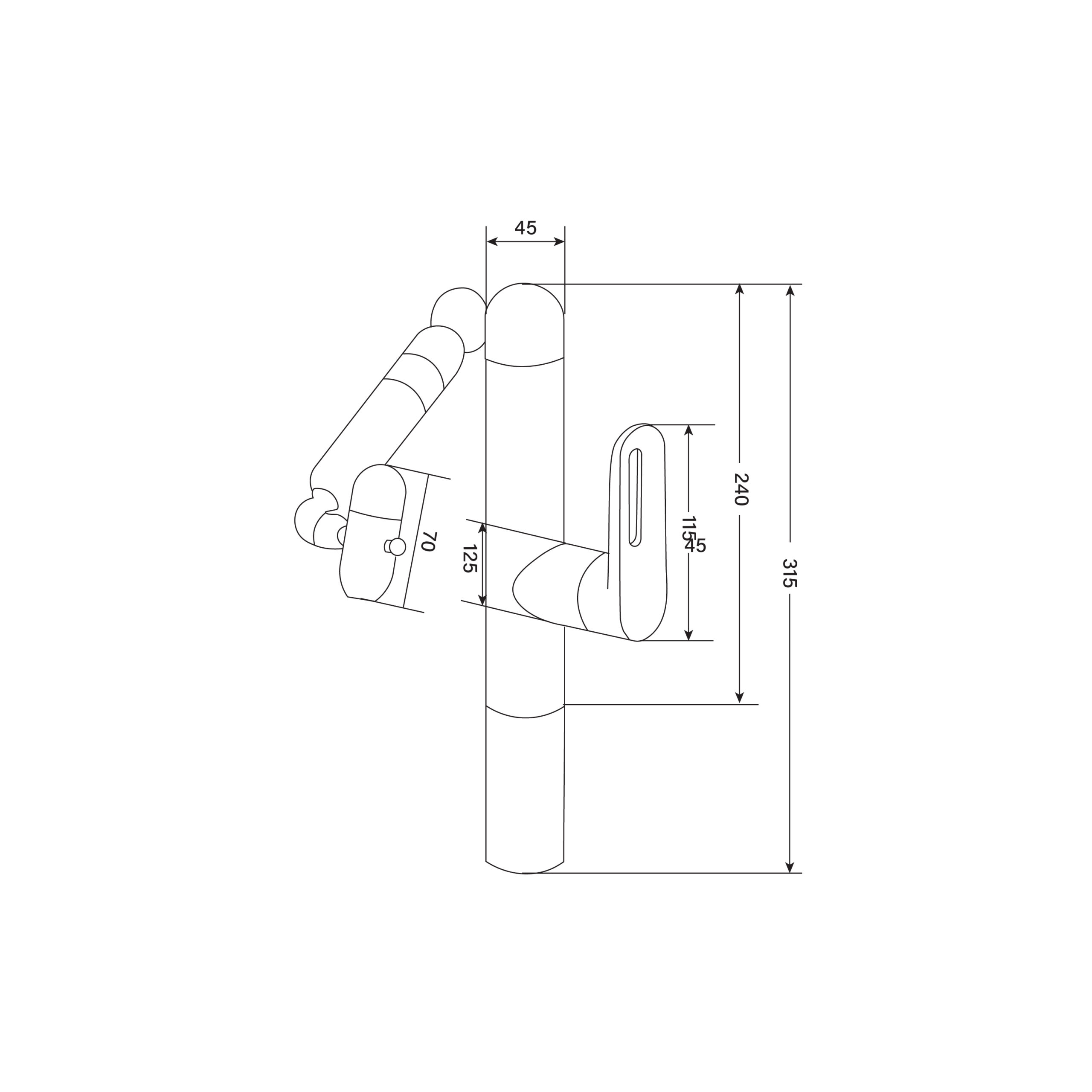 CACTUSPLUS CTP072 4 Modes Basin Mixer with Filter & Robotic Spout - Image 3