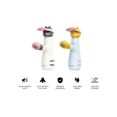 DOPAMEOW DPM075 Full Out Basin Mixer with Cat Paw & Oxy Wash Aerator