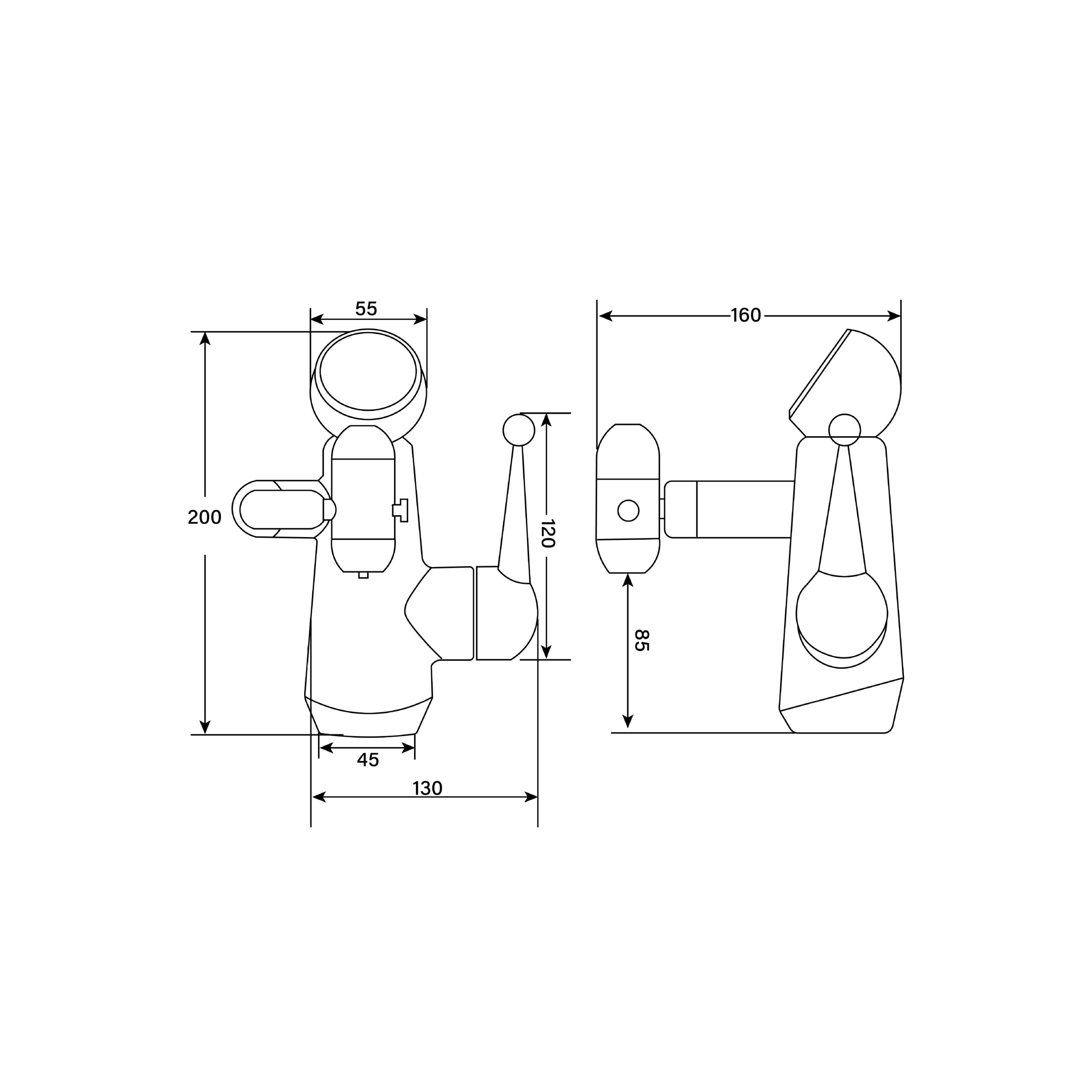EVA EPM075 4 Modes Basin Mixer with Robotic Spout - Image 5