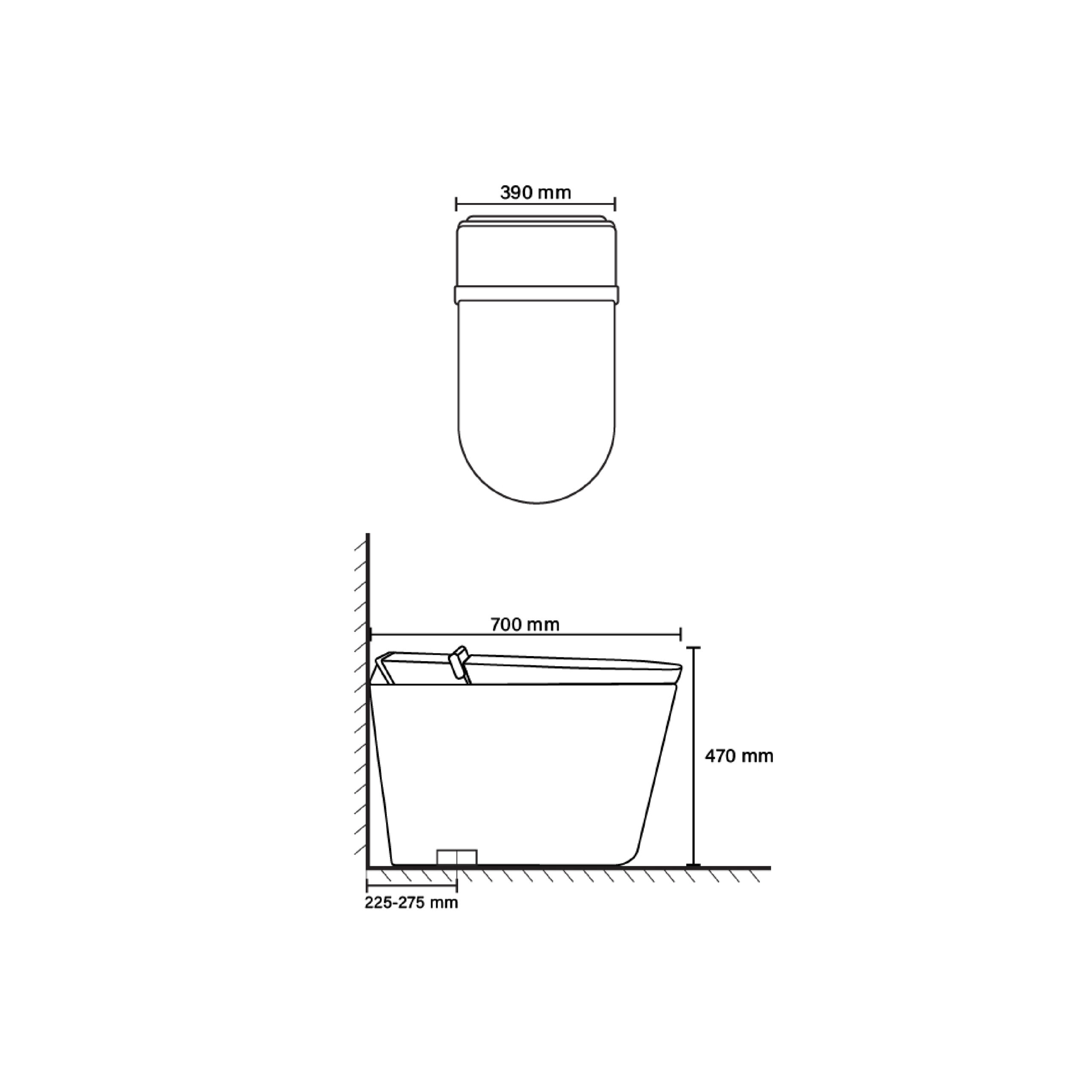 EVO WI165W Intelligent Water Closet - Image 3
