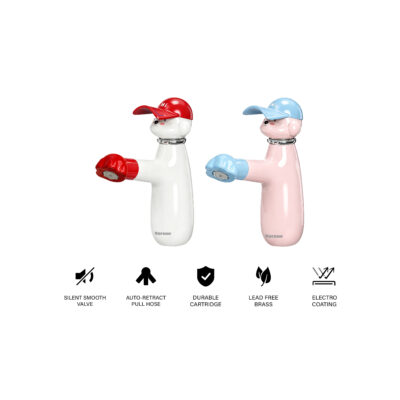 DOPAWOOF WPM075 Pull Out Basin Mixer with Meow & Oxy Wash Aerator
