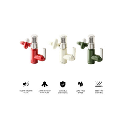 CACTUSPURE CTP075 Pull Out Basin Mixer with Activated Carbon Filter & Robotic Spout